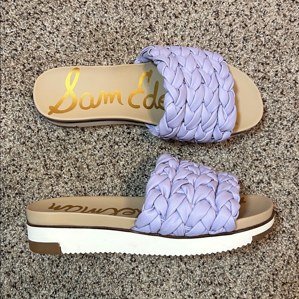 Sam Edelman Ainslie Slide Sandals Misty Lilac Purple Size 9 - Picture 12 of 12